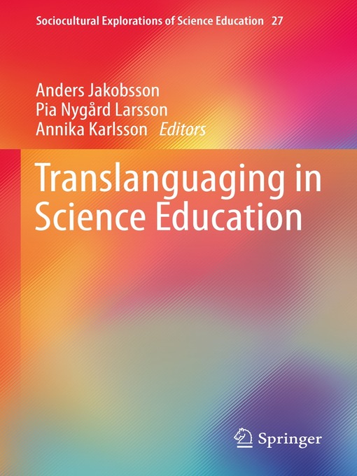 Title details for Translanguaging in Science Education by Anders Jakobsson - Available